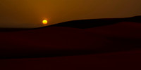 Sunset over the Sahara